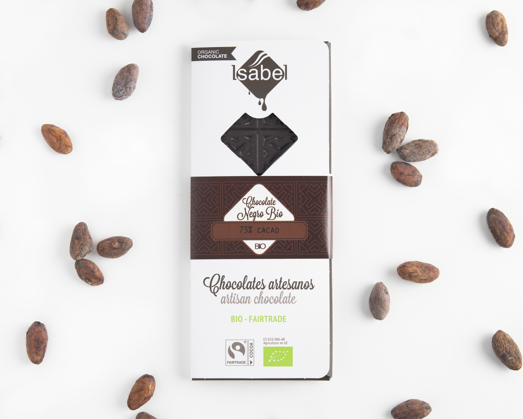 Tableta de Chocolate Negro 73 Cacao BIO